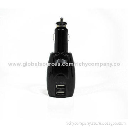 2-in-1 car charger with different plug pins for option